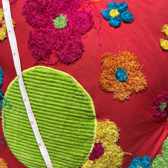 Colorful flower pillows . . . 2 available . . . - Picture 4 of 5